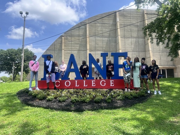 Guided Grace FYS youth on their Lane College visit